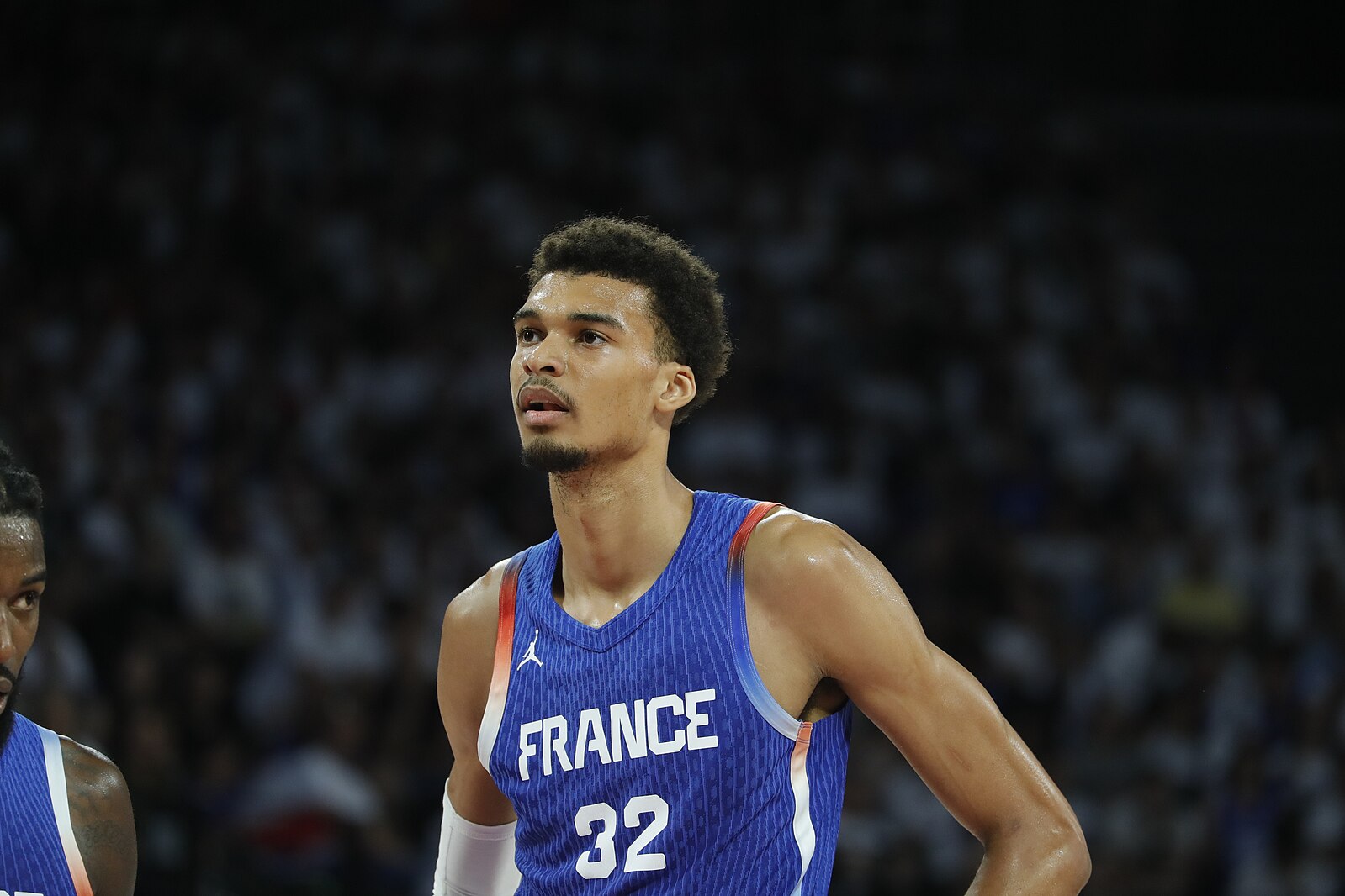 Victor Wembanyama playing for France at the Olympics in 2024